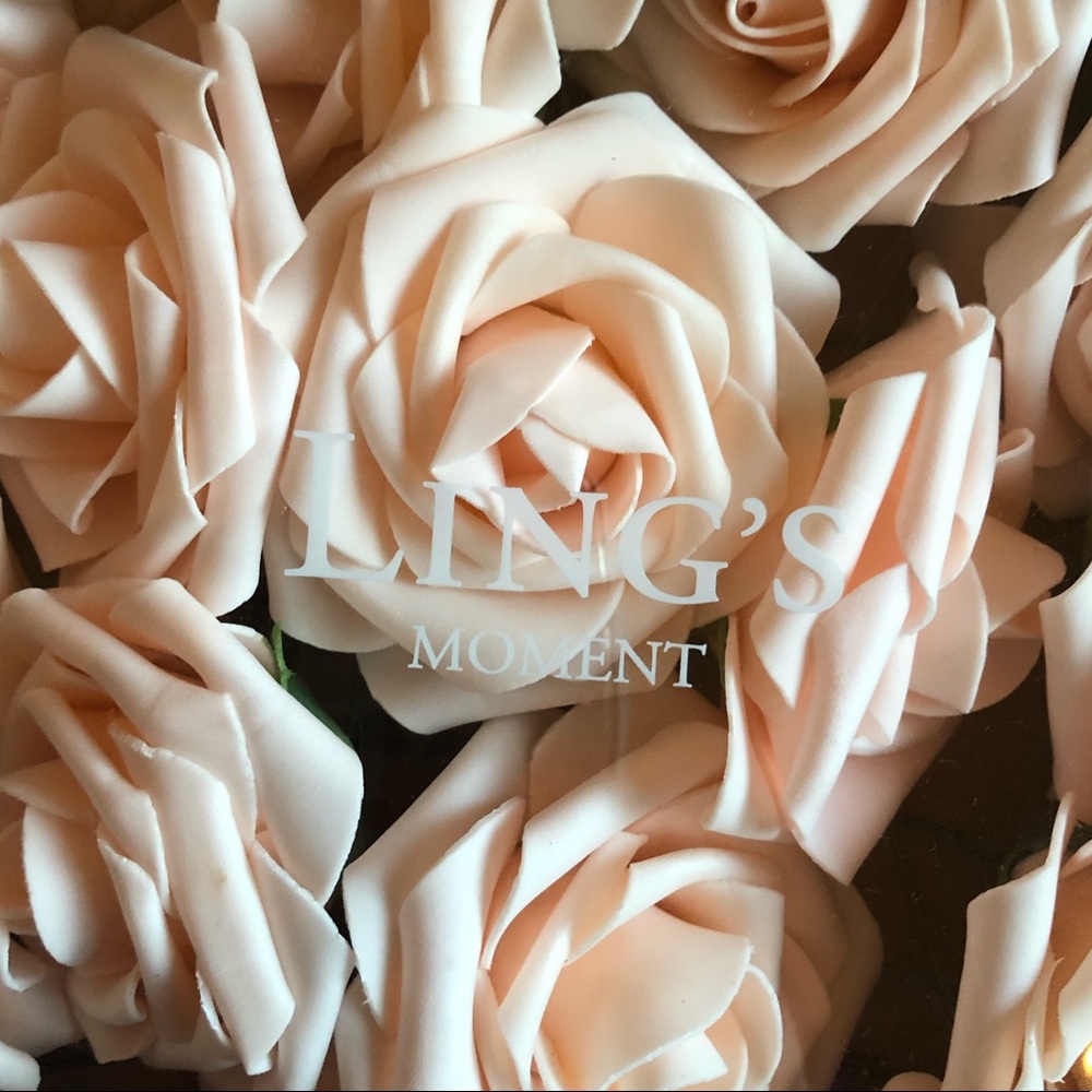 Ling’s Moment Flowers wedding pink peach
